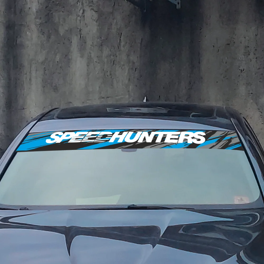 SPEED HUNTERS ظلة ملصق بارد الزجاج الأمامي والخلفي نافذة الشارات اكسسوارات السيارات مقاوم للماء واقية من الشمس الفينيل ديكور