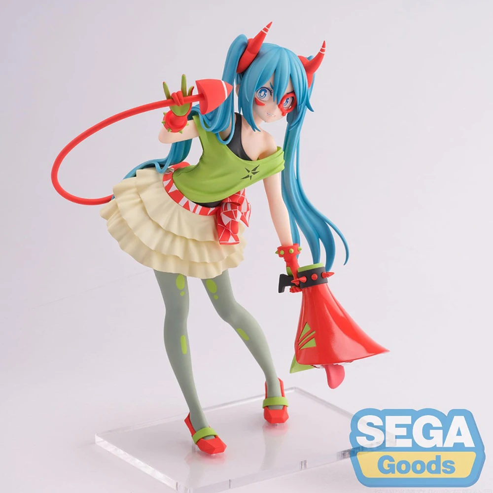 IN Stock Original SEGA Figurizm Alpha Hatsune Miku -Project Diva- X De:monstar T.R. Kawaii Doll Anime Model Toy Collectible Gift