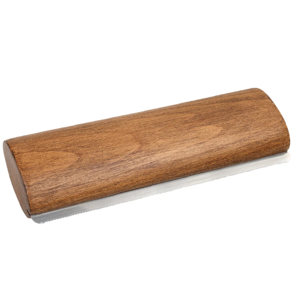 20cm Wooden Horse Sweat Scraper Brush for Cleaning Deshedder Grooming Tool Metal Livestock Horse Cleaning Comb