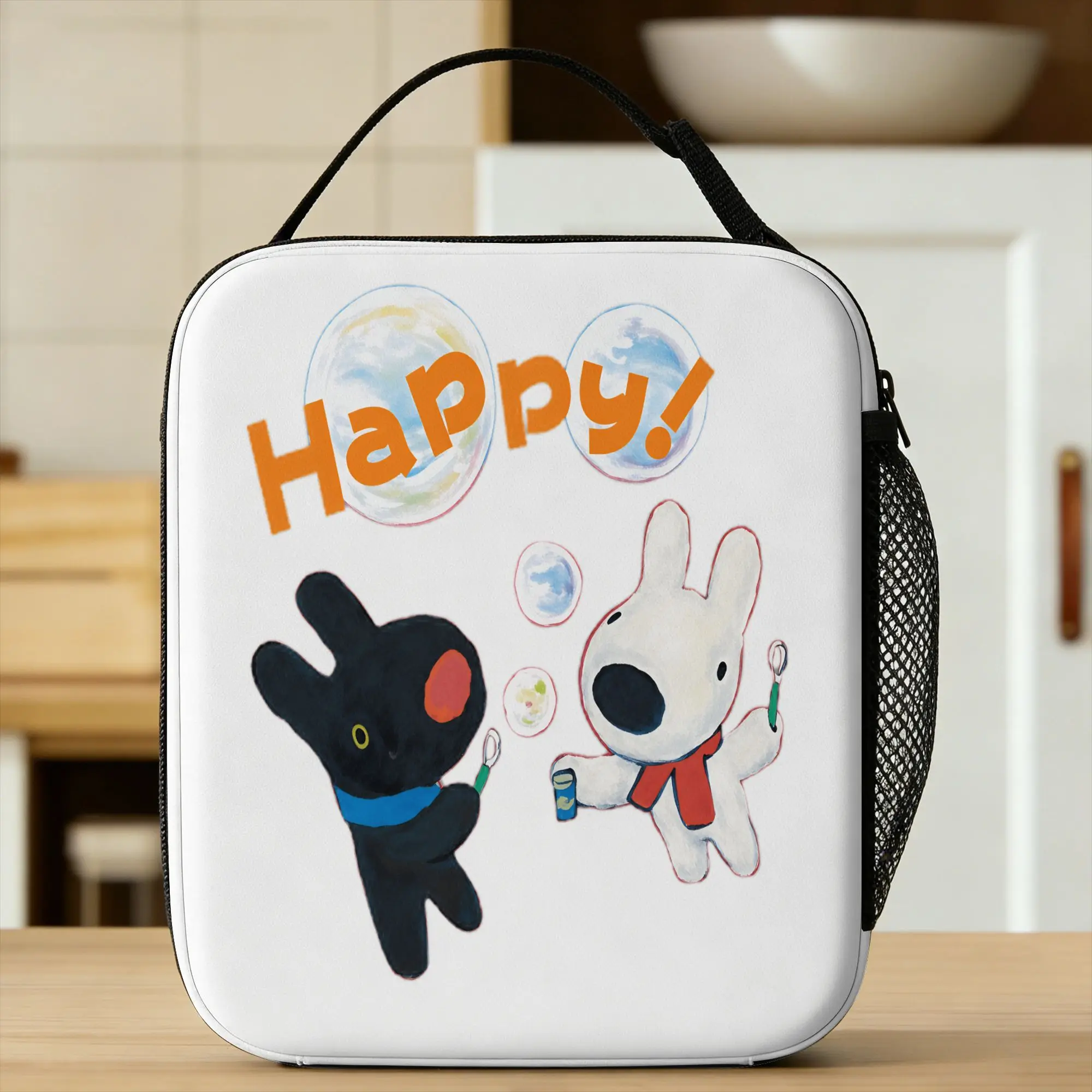 Gaspard e Lisa Lunch Bag  Portable Lunch Box Unisex Travel Print Cooler Bag Kawaii Oxford Tote Food Bags