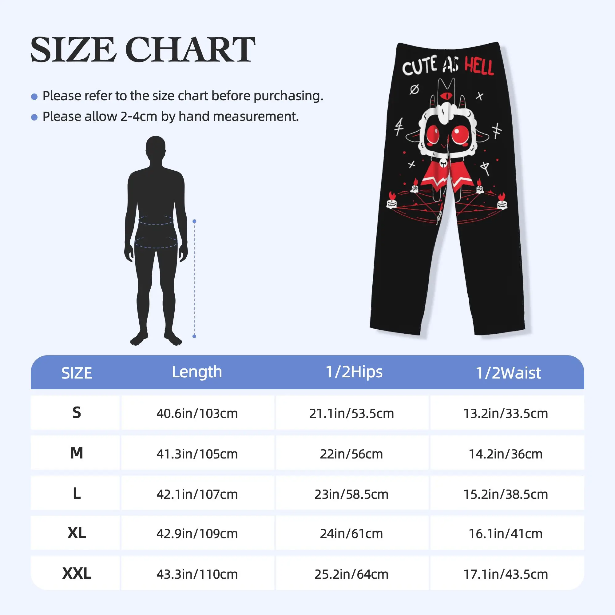 Custom Cult Of The Lamb Pajama Pants Sleepwear Men Elastic Waistband Role-Playing Game Sleep Lounge Bottoms with Pockets view 5