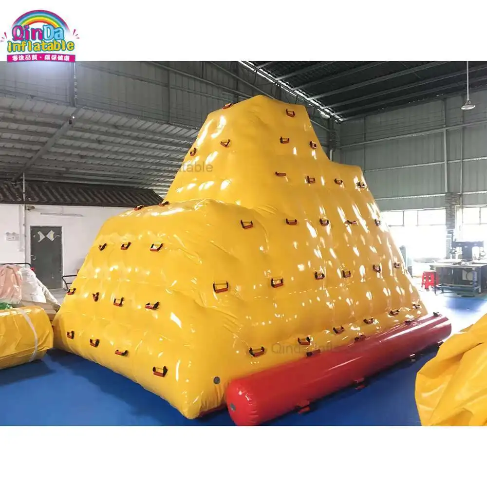 Commercial Grade PVC Inflatable Pool Tower Sea Park Inflatable Water Climbing Iceberg