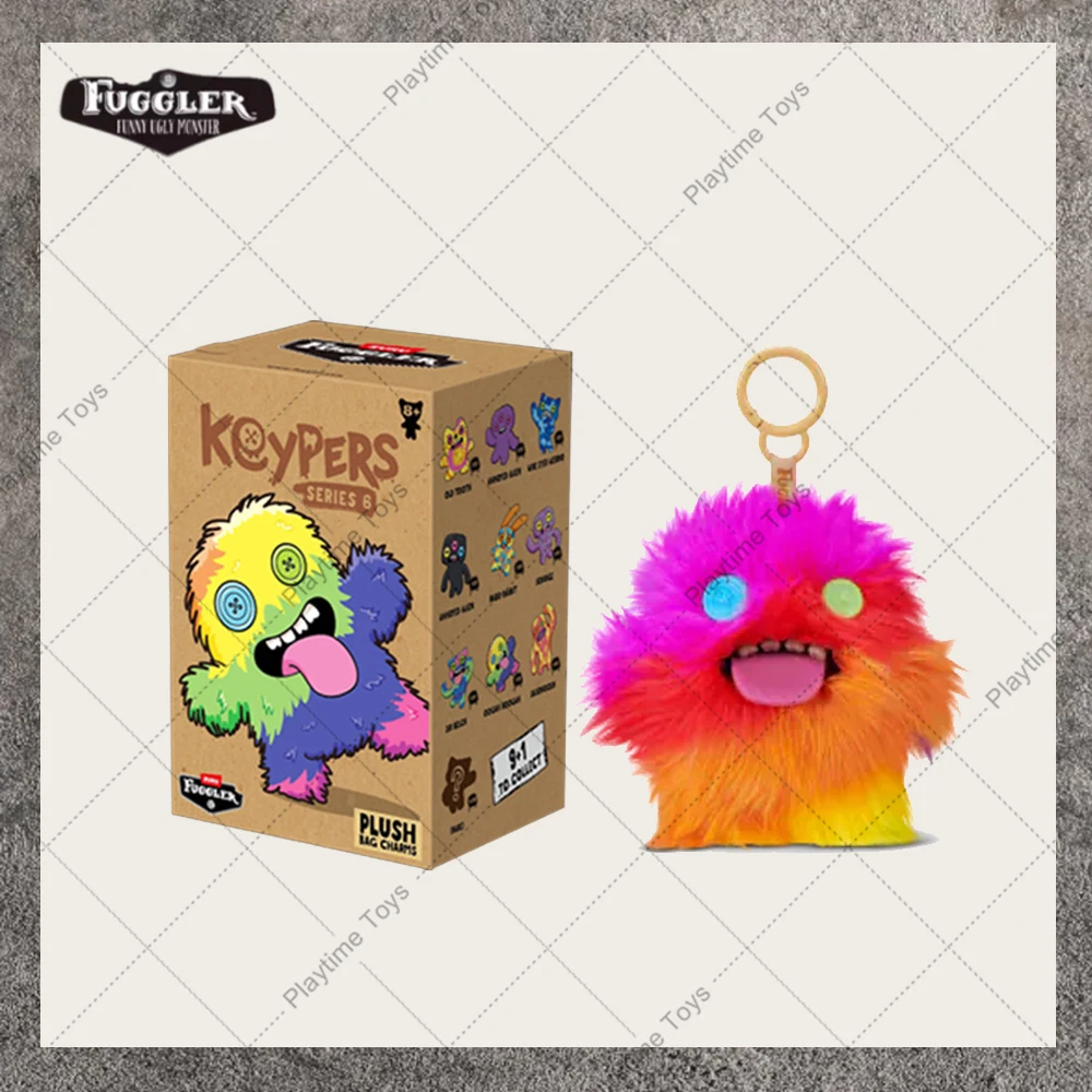 FUGG KEYPER Stofftier, neue Blindbox, Serie 6, Fuggler Monster, Original-Plüschtiere, flauschiger Rucksack, hängende Puppe, Geburtstagsgeschenk