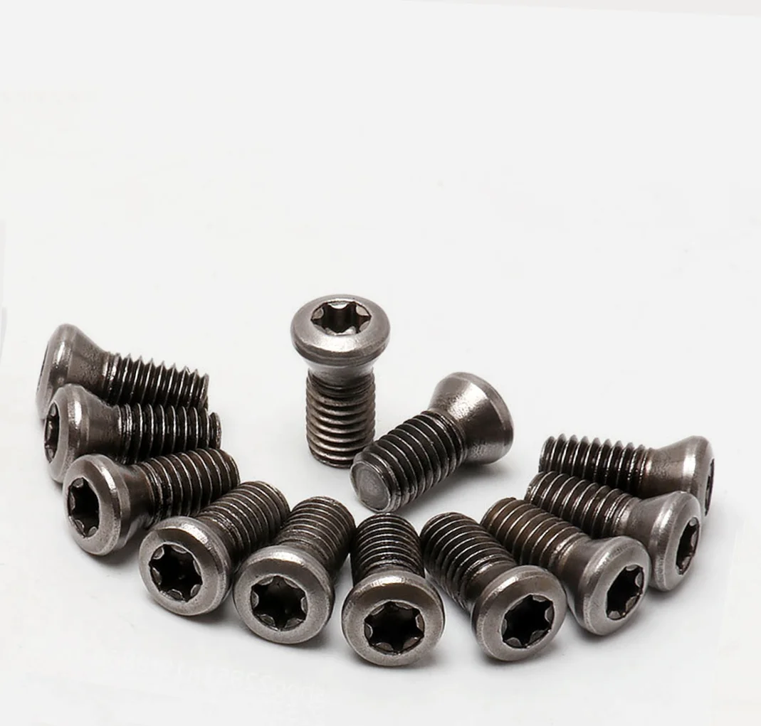 10pcs 12.9 Grade CNC Tool Holder Screws M1.8/2/2.5/3/3.5/4/5mm Torx for Milling Cutter Carbide Insert CNC Lathe Tool Accessories