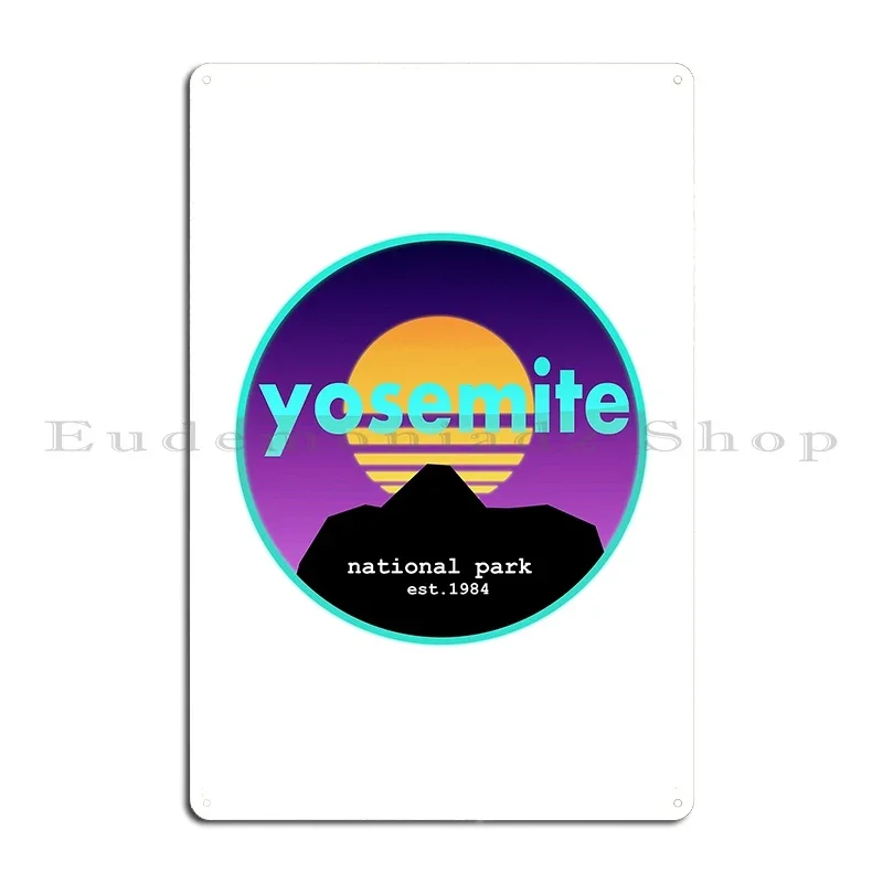 Yosemite National Park Retro Style Metal Sign Cave Garage Club Party Printing Tin Sign Poster