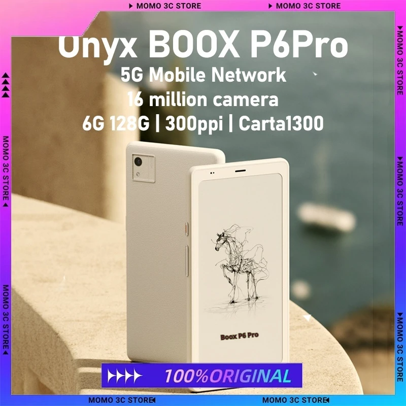 قارئ الحبر الإلكتروني Onyx BOOX P6Pro حماية العين الورقية الإلكترونية 6G 128G Wifi Bluetooth5.0 300ppi Pocket E-قارئ الحبر الإلكتروني قارئ رواية