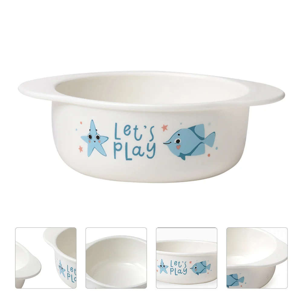 

1Pcs Heat Resistant Baby Bowl Food Grade Feeding Bowl Microwave Safe Durable Tableware Portable Convenient Hold