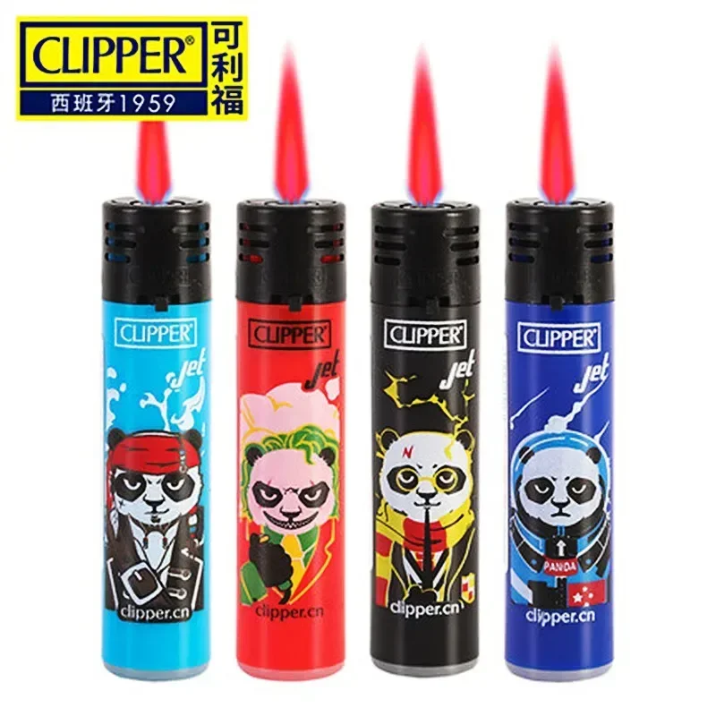 Clipper Lighter Pink Flame Jet Windproof Torch Lighter Butane Cool Gadgets For Men Unusual Lighter Men\'S Gifts