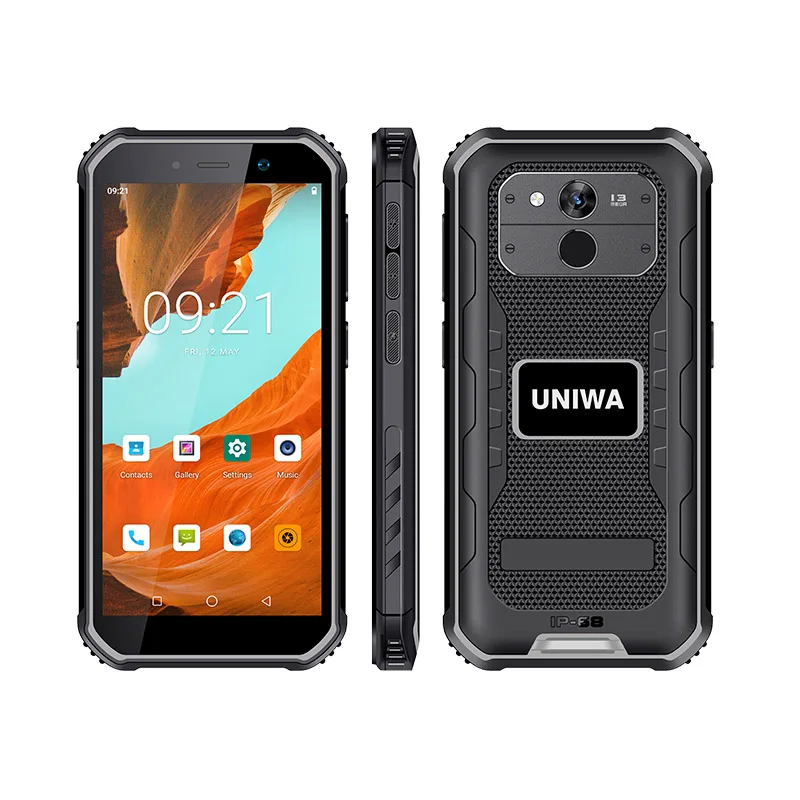 

Оригинальный смартфон UNIWA F963 IP68, 4 Гб + 64 ГБ, мобильный телефон Android, 4G, Wi-Fi, маленький смартфон для Google Store, распознавание лица