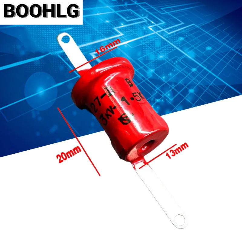 2 шт. 27 пф 3 кВ 3000 В 1,5 кВА высоковольтный полый керамический конденсатор