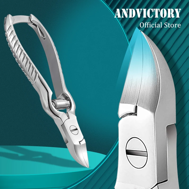 1Pc Nail Clippers For Thick Or Ingrown Toenails Super Sharp Long Handle Nail Trimmer Cutter Professional Manicure Pedicure Tools