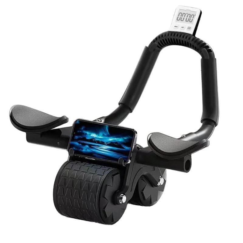 

Портативный тренажер для тренировок из ПВХ с колесами из АБС-пластика, оборудование для фитнеса из стали и АБС-пластика для домашнего тренажерного зала и йоги, поддерживающие упражнения для брюшного пресса