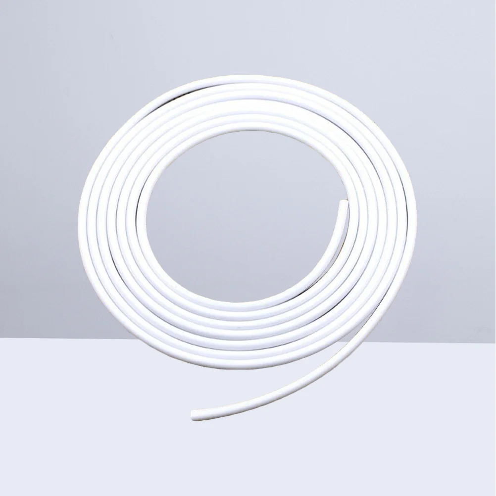 5M Car Door Protection Guard White PVC Trim U Molding Anti-Collision Bar for Door Ding Scratch Rust Prevention