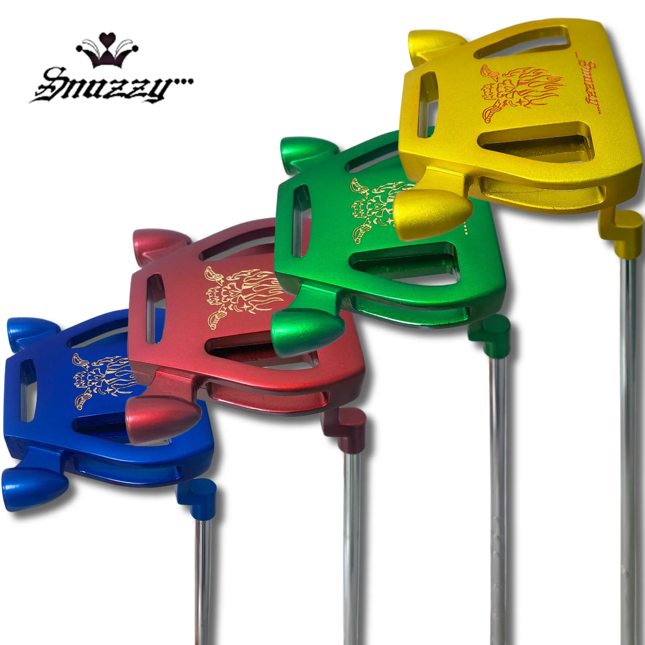 

SNAZZY Men's Right-Hand Golf Putter, Stylish Design with Blue/Red/Green/Gold Heads, 34inch 35inch Durable Construction Golf Club