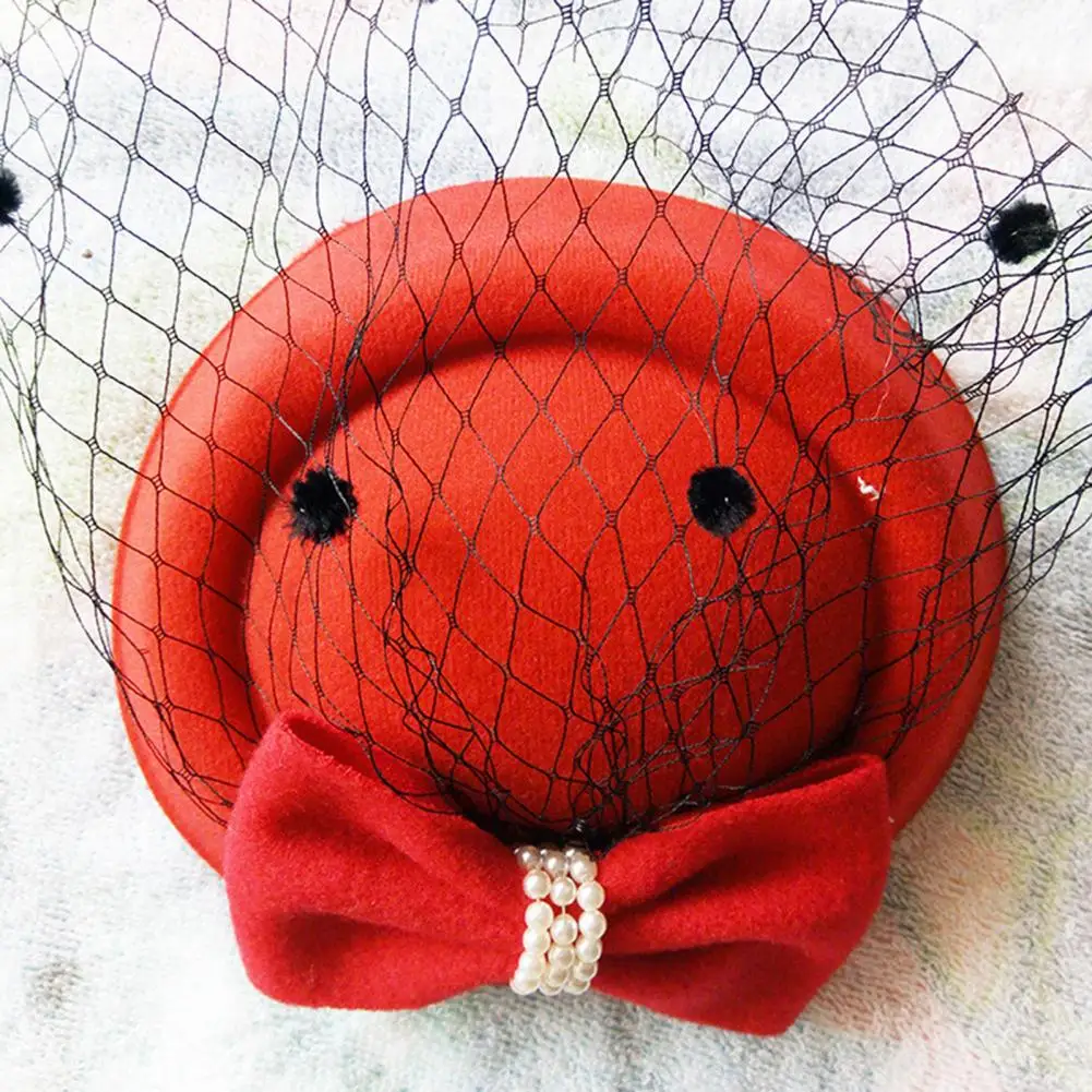 Fascinators Hat for Women Ladies 20s 50s Vintage Pillbox Hat Bridal Wedding Cocktail Tea Party Hat with Veil Stewardess Hats