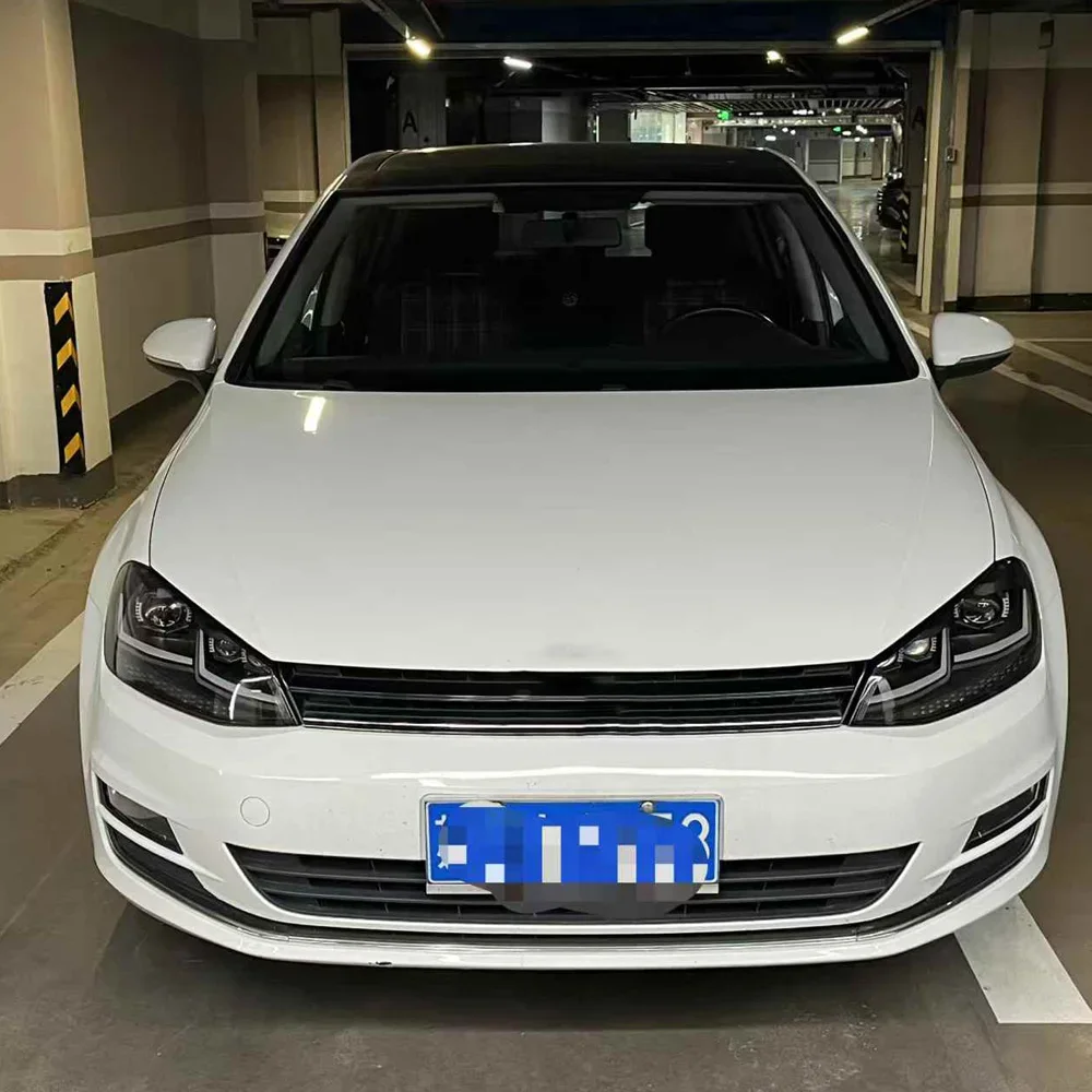For Golf 7 Mk7 2013-2017 Car Front Light Assembly Upgrade Led Three Projector Lens Configuration Auto Headlight High Accessories