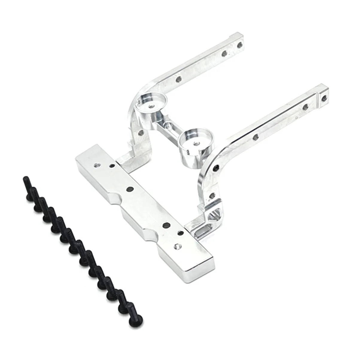 N18R RC Car Upgrade Front Bumper Fixed Kit for 1/12 H12Y H12Y+ RC Car Upgrade Accessories Silver