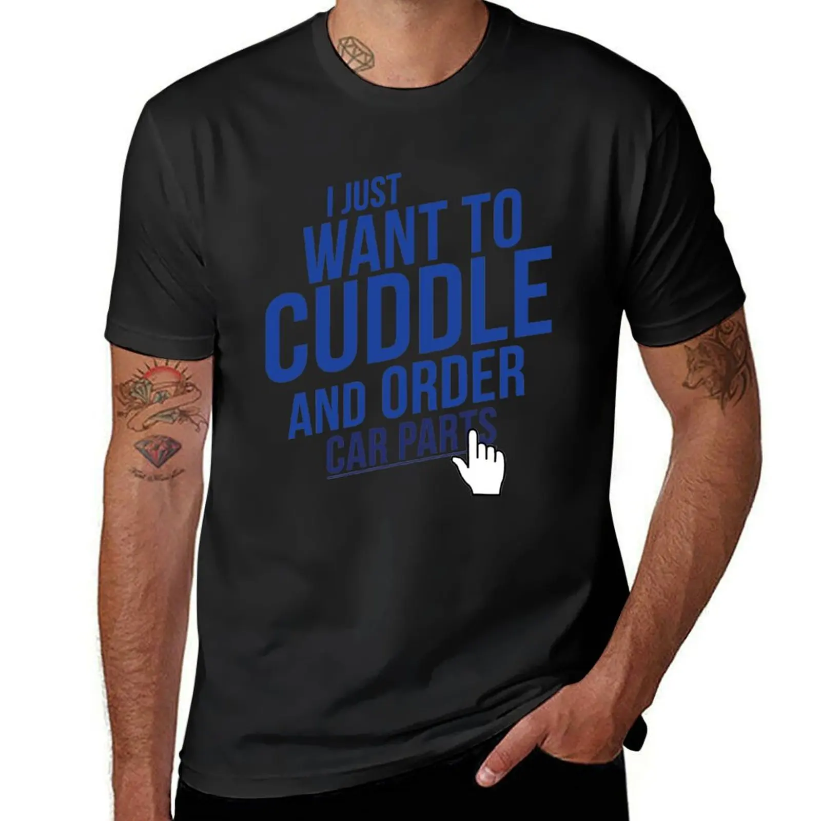 cuddle and order car parts 2 T-Shirt blanks graphics slim fit t shirts for men