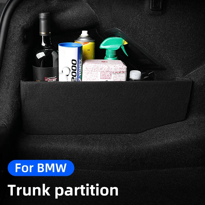 For BMW F30 F10 G20 G30 G32 G11 X1 F48 X2 F39 X3 F25 G01 X5 G05 X6 Car Storage Sides Trunk Partition Auto Organizer Accessories