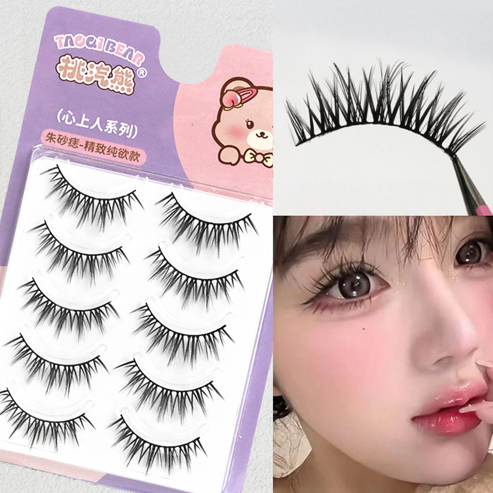 Strips Wimpers Cluster individuele Valse Wimpers 8-13mm Gemengde Zwarte C Krul Luchtige Manga Volume Pluizige Wimpers Dramatische Vrouwen makeu