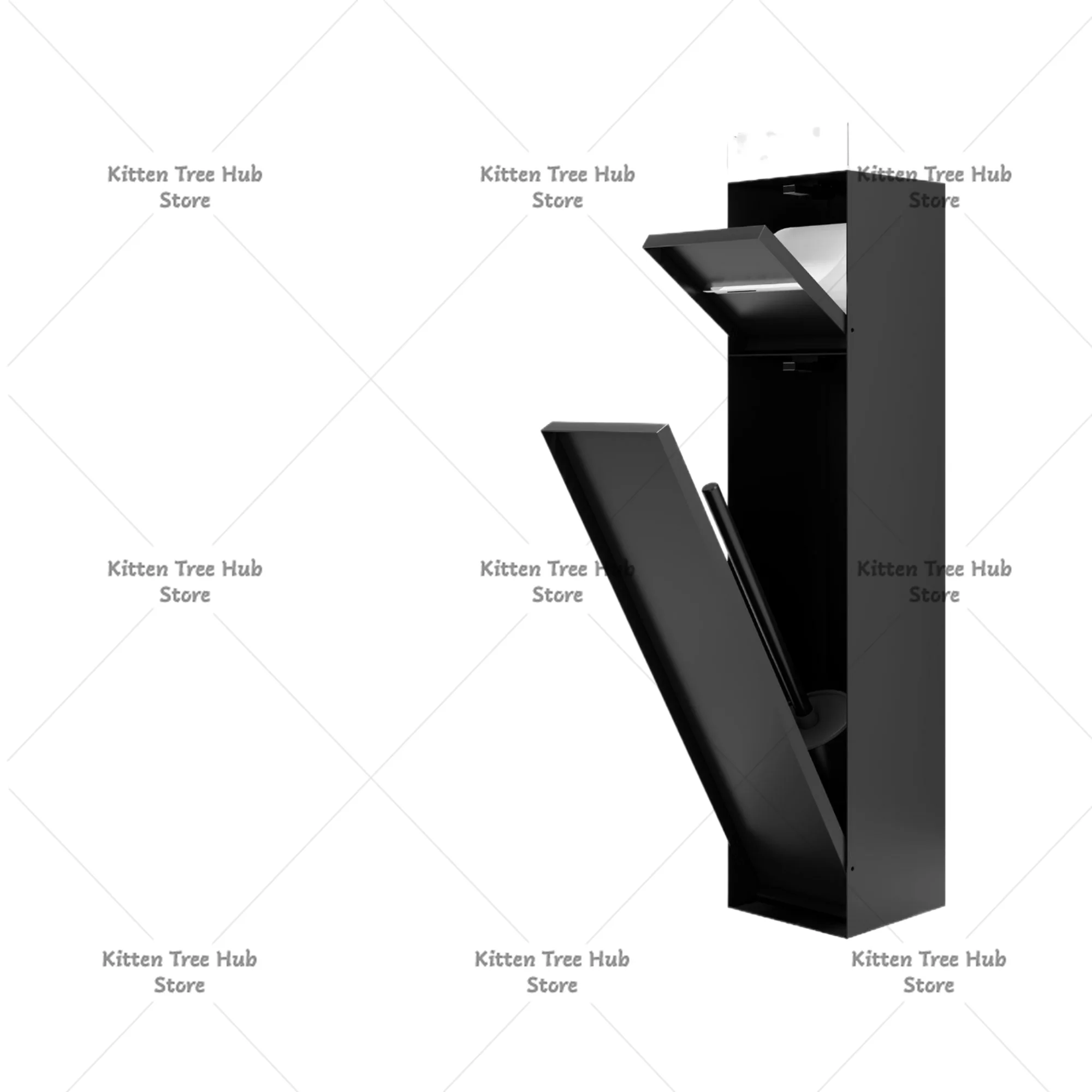 Stainless Steel Bathroom Embedded Niche, Wall Mounted Customizable Toilet Brush Storage Rack For Toilet Decor