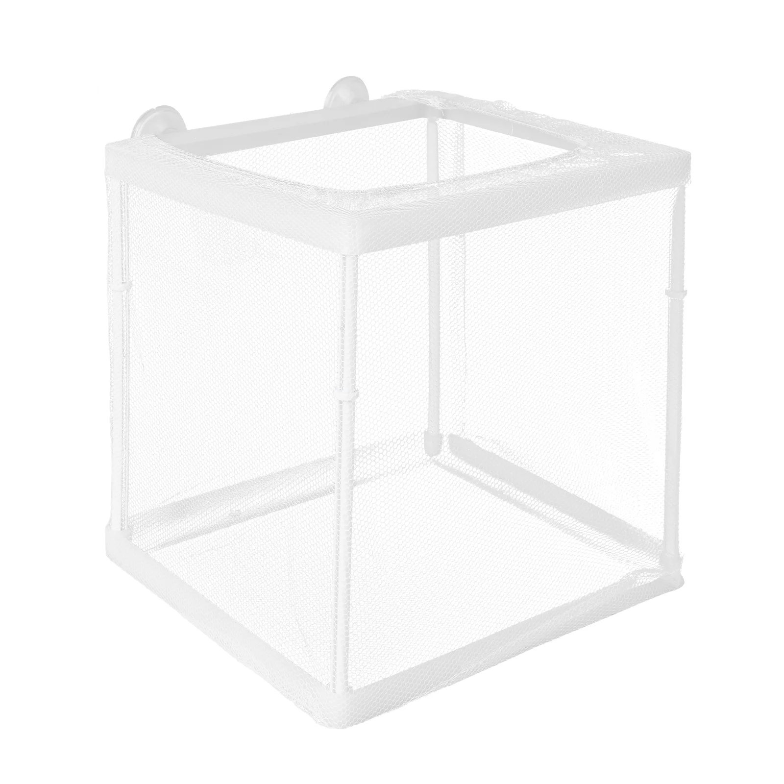 1pc Mesh Traspirante Scatola di Allevamento di Pesci Durevole Bianco Per Piccole Incinta Malato Pesce da Cova Asilo nido Acquario Serbatoio di Protezione