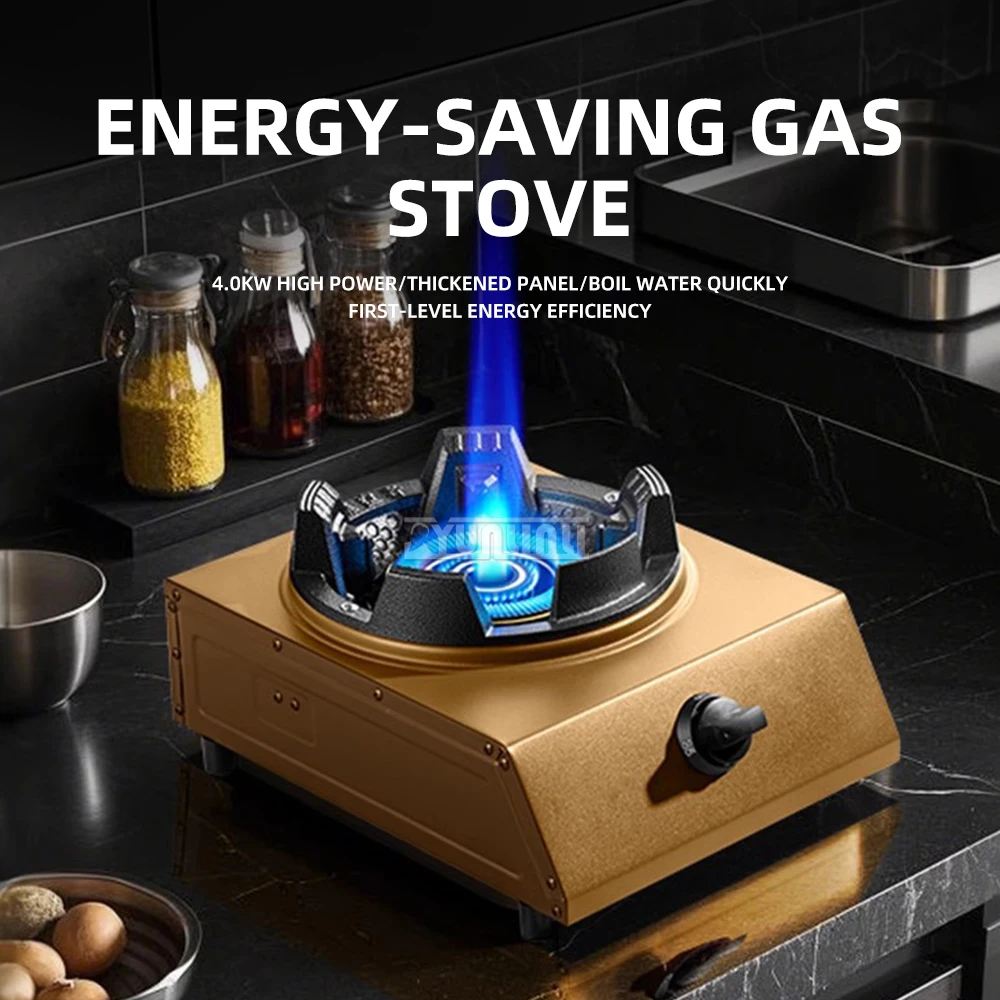 Household Single Stove Fierce Fire Gas Stove Windproof Gas Stove Desktop Cooktop Rechaud A Gaz