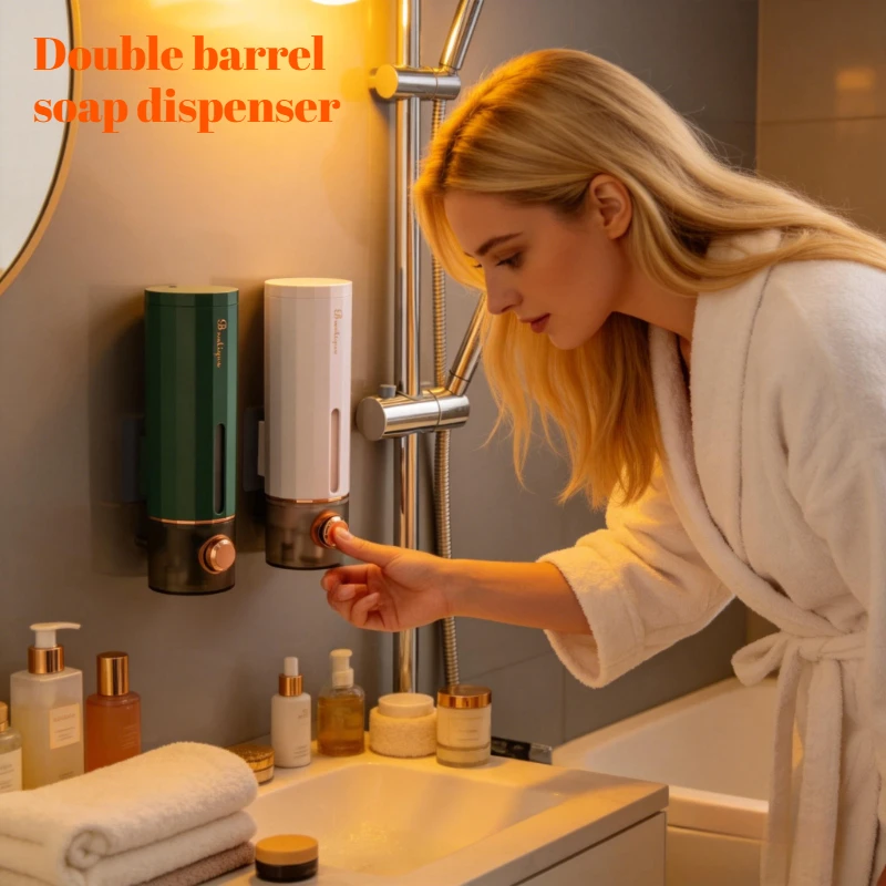 

Дозатор для шампуня, настенный дозатор для мыла без сверления, настенный дозатор для дезинфицирующего средства для рук, настенный дозатор для геля для душа, дозатор для шампуня для ванной комнаты