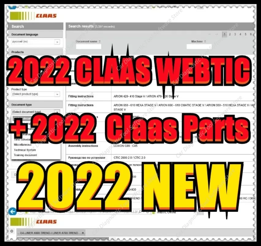 2026 hot selling NEW for Claas Webtic Offline + 2022 Claas Parts Doc 2.2 Agricultural Updated 2022 EPC