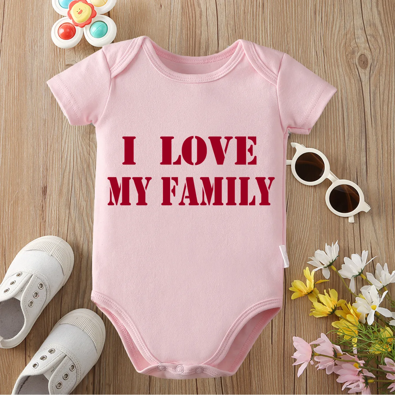 

I Love My Father Exquisite Print 100% Cotton Cloths Comfortable Onesie Bodysuit for Baby Jumpsuit for 0 To 12 Months Newborn
