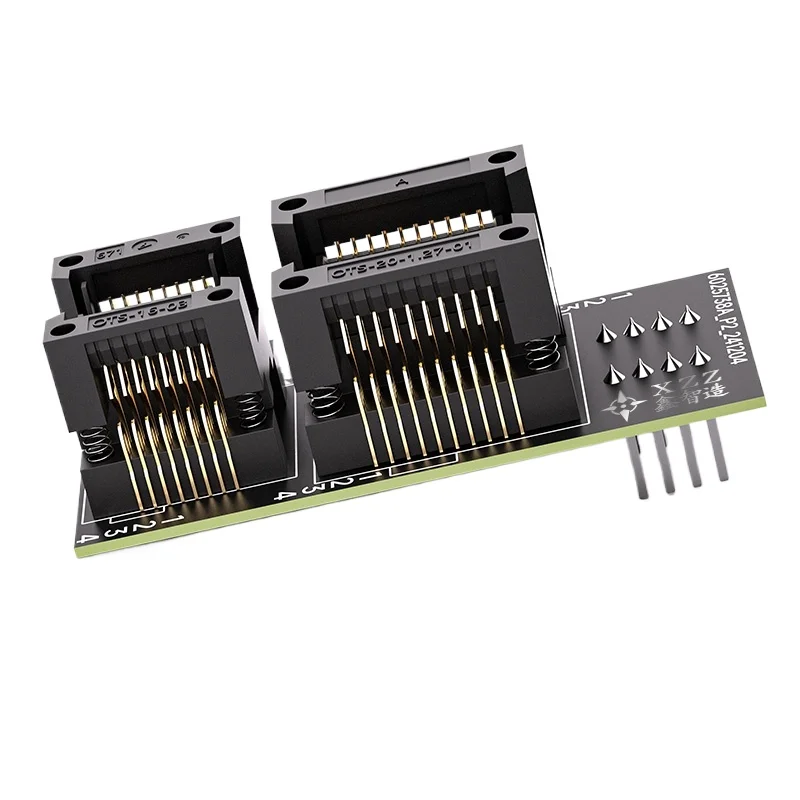 

XZZ WSON8 SOP Universal 4 IN 1 BIOS Burning Adapter Socket for 8*6mm/6*5mm 150mil/208mil IC Chips SMT BIOS Flash Socket