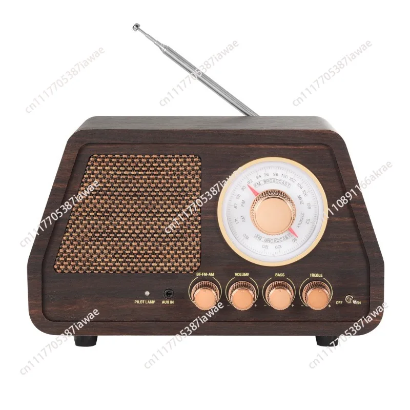 Wooden radio Desktop retro wireless Bluetooth speaker FM/AM two-band with MP3