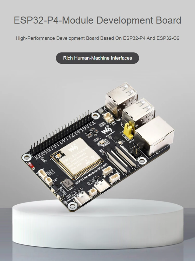 Płytka rozwojowa ESP32 P4 o wysokiej wydajności obsługuje Wi-Fi 6 Bluetooth 5/BLE 32M PSRAM 16MB Flash oparta na ESP32-P4 ESP32-C6 — zdjęcie produktu 7