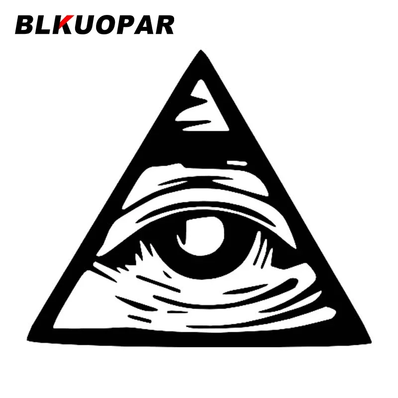 

BLKUOPAR All Seeing Eye Car Sticker Waterproof Personalized Decal Scratch-proof Original Air Conditioner Decor Vinyl Car Wrap