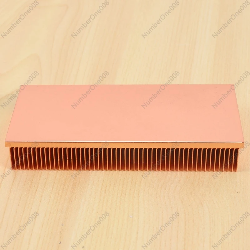 Pure Copper Heatsink 100X50x15mm Skiving Fin Heat Sink Radiator For Electronic RAM Chip LED VGA Cooling Cooler