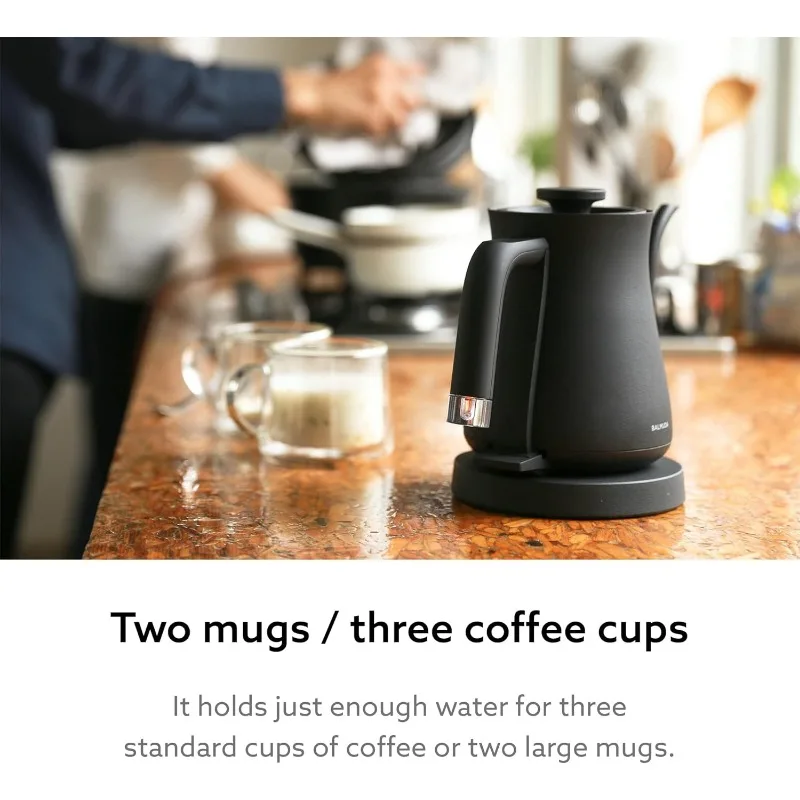 Kettle Electric Gooseneck Kettle  Lightweight | Stainless Steel  0.6L (20fl oz) Capacity Neon Light Indicator Perfect