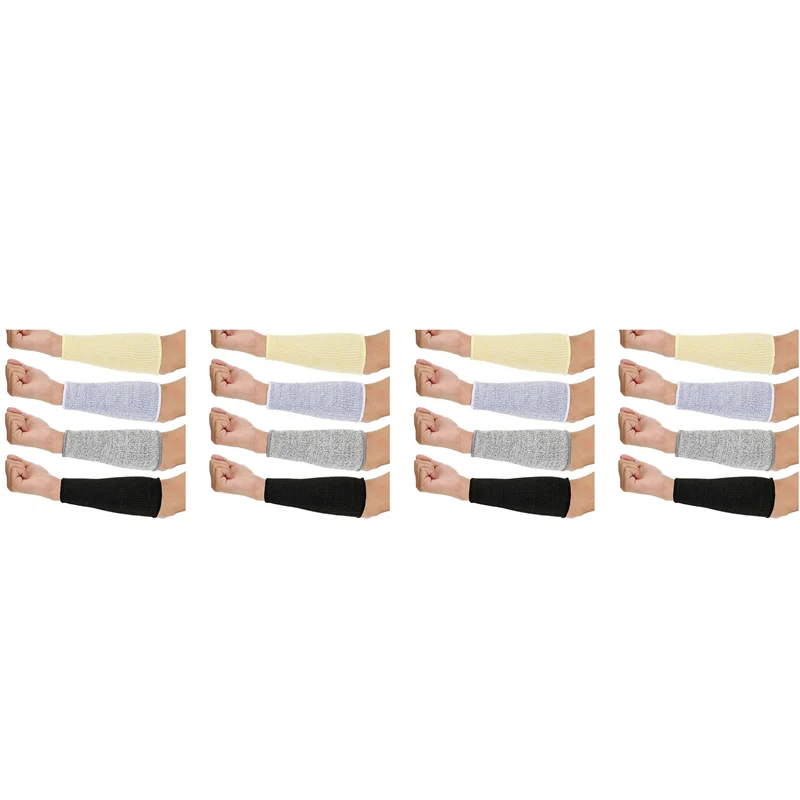 B63B-16 Pair Cut And Burn Resistant Sleeves Arm Protection Sleeves Forearm Protectors For Thin Skin And Bruising