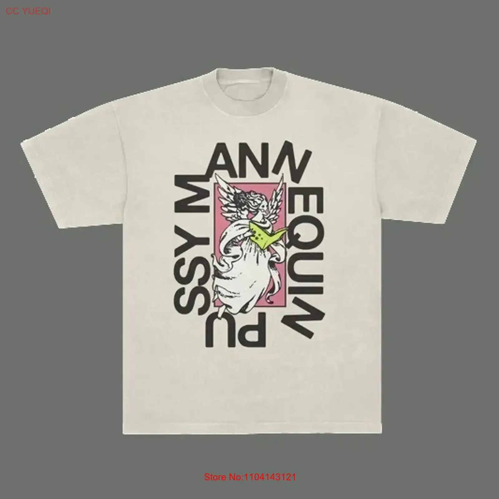 Sometimes Mannequin Pussy Band T Shirt Mens Sand S 5XL BT1487 vintage Washed Stylish Casual Soft Breathable Stretched Unisex