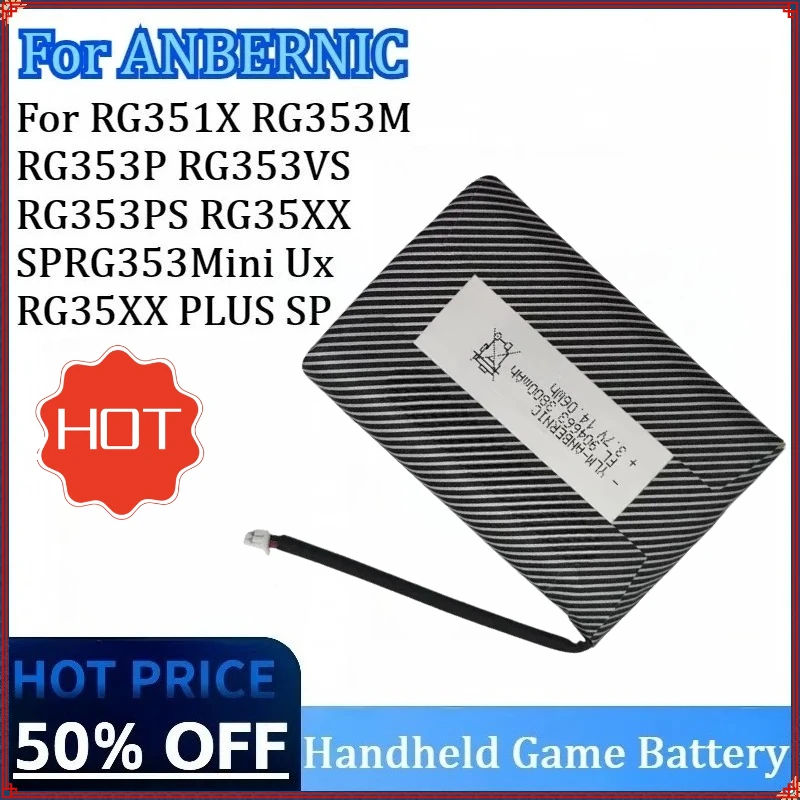 

New High Quality Handheld Game Battery for ANBERNIC RG351X RG353M RG353PS RG35XX RG353P RG353VS SPRG353Mini Ux RG35XX PLUS SP