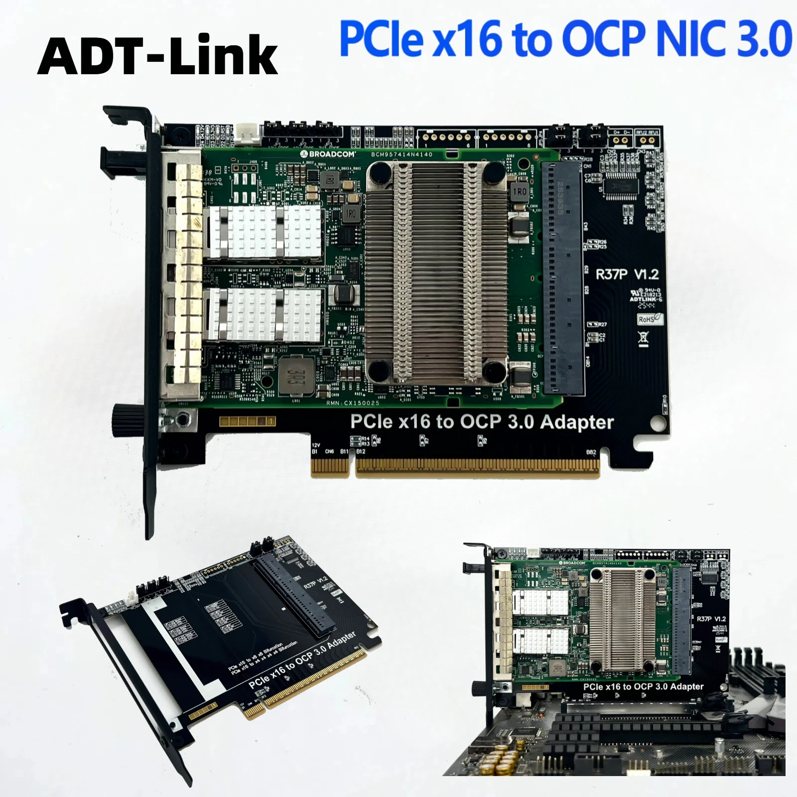 

Внешнее шасси ADT-Link PCI-E 5.0 x16 к OCP NIC 3.0 Gen-Z 4C+/SFF-TA-1002, плата адаптера расширения для ноутбуков Gen4/Gen 5