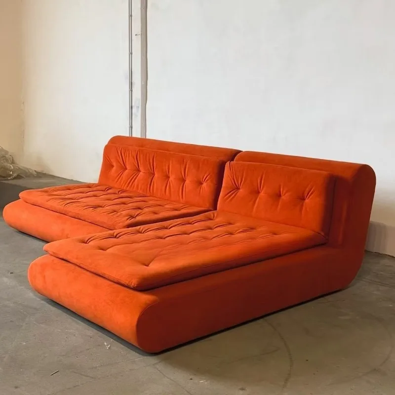 Sofa Bauhaus style free-position module combination flannel sofa