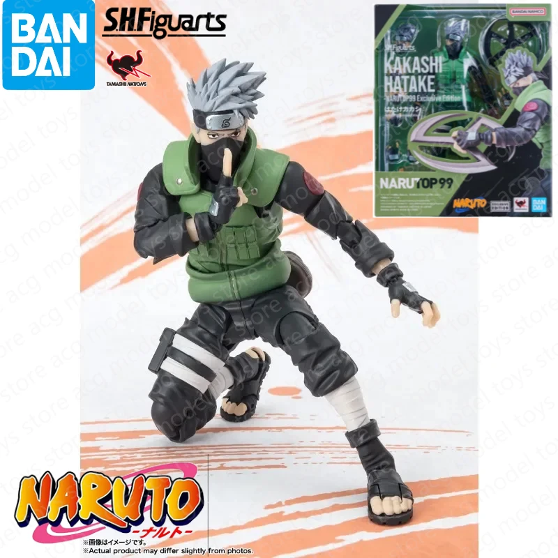 Original Bandai  S.H.Figuarts SDCC Limited KAKASHI HATAKE -NARUTOP99 Exclusive Edition- Anime Action Figures Toys Model