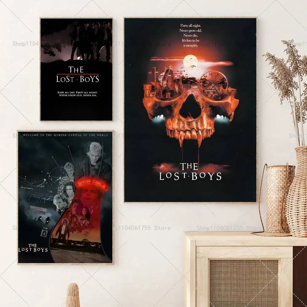 Lost Boys 1987 Classic Movie Posters High Quality Self-adhesive Wall Art Decorations Color Prints Sticky