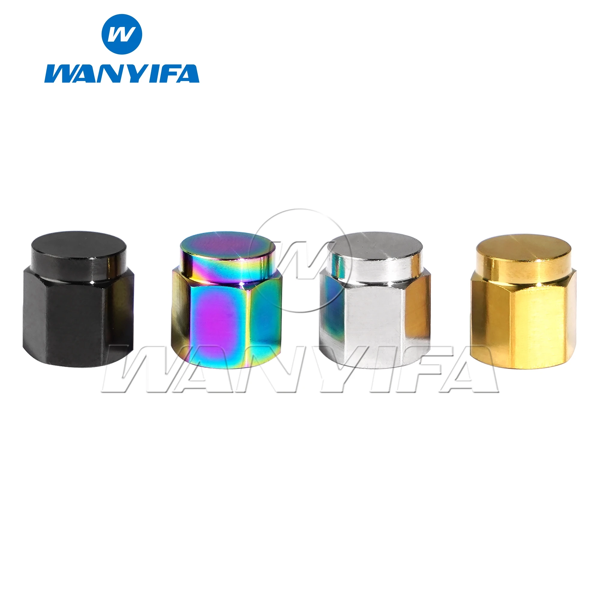 

Wanyifa Titanium Hex Tire Valve Stem Caps for Auto Bike Motorcycle Hexagon Valve Covers for Presta Valves Car-styling Parts Acce