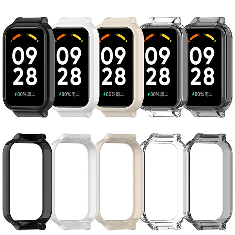 Half-wrapped Watch Case (Opening 12MM) Replacement Protective Shell Frame for Redmi Band 2/Mi Band 8 Active