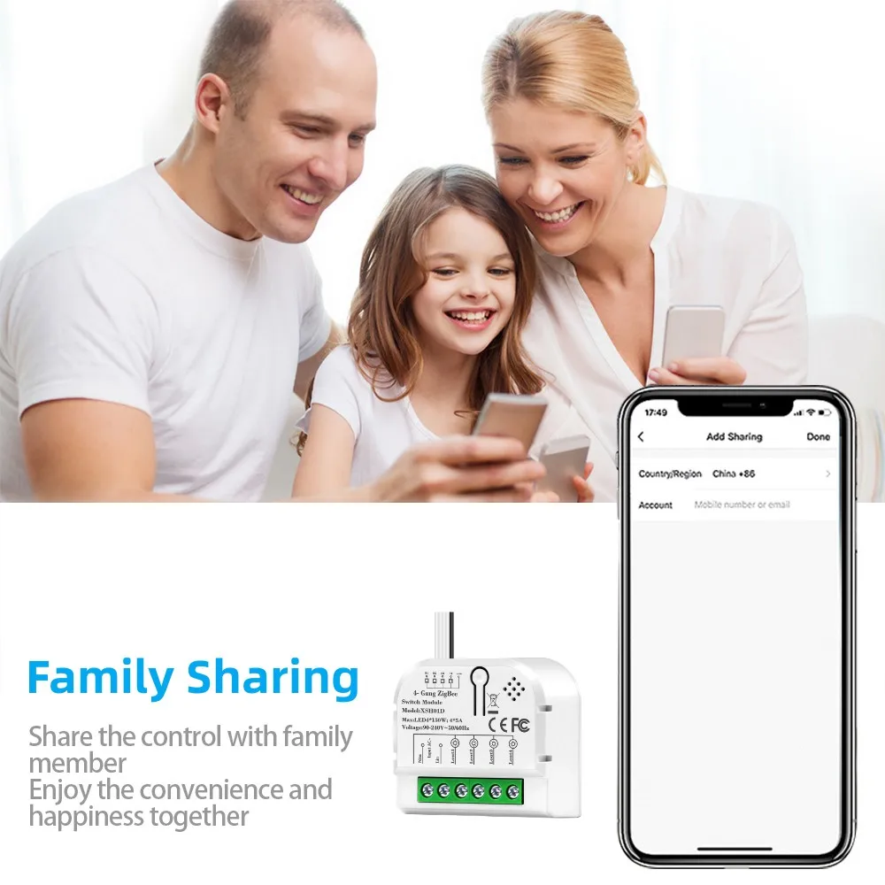 Tuya Smart Zigbee 1/2/3/4 Gang Mini Modulo Interruttore Relè Domestico Intelligente Il Controller Remoto Funziona Con Alexa Google 10A