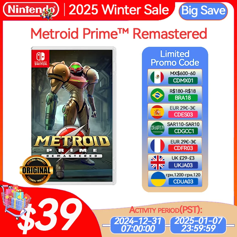 Nintendo Switch Metroid Prime Remastered Game Deals Physical for Nintendo Switch OLED Nintendo Switch Lite Switch Game Cards