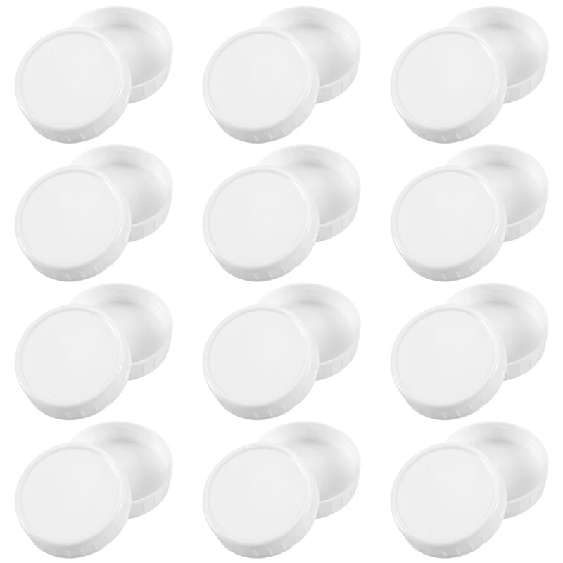 Regular Mouth Lids For Mason Jar Lids Plastic Storage Caps For Mason Canning Jars And More, Standard, Dia 70Mm