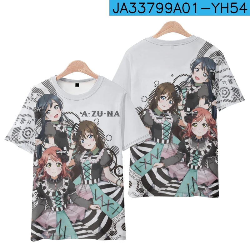 Love Live! Nijigasaki High School Idol Club 3D T Shirt Women Men Takasaki Yu Uehara Ayumu Konoe Kanata Osaka Shizuku Graphic Tee