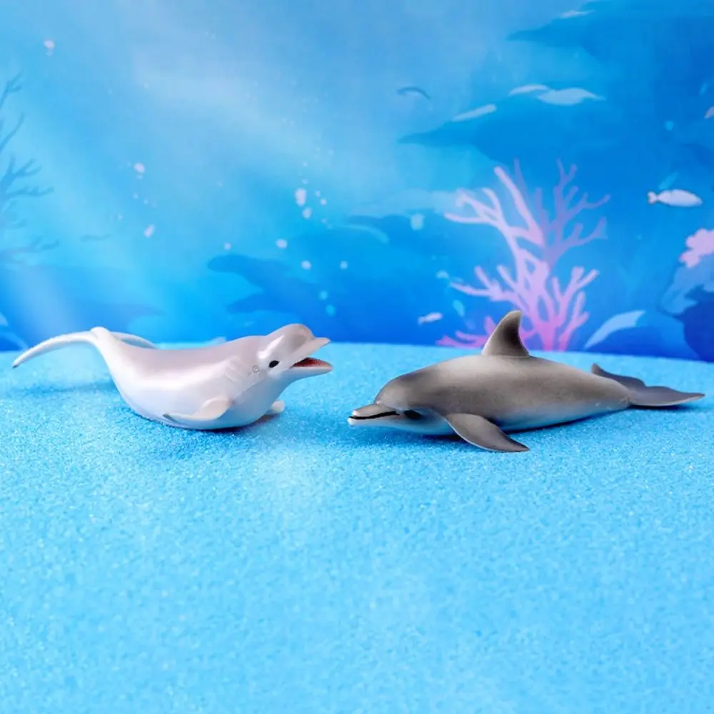 Simulation Sea Animals Action Figures Ocean Animals Dolphin Decorative Simulated Marine Sea Life PVC Whale Shark Model